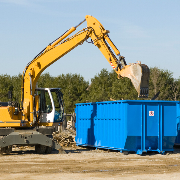 are there any restrictions on where a residential dumpster can be placed in Jericho